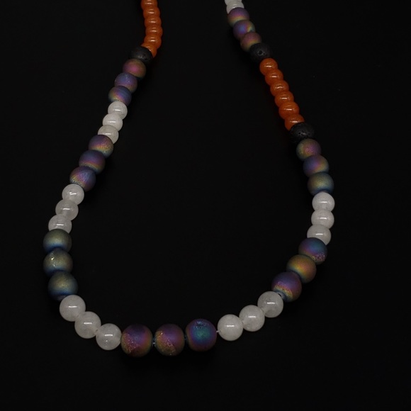 Sedona Druzy with Quartzite Beaded Necklace - Picture 9 of 9
